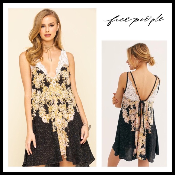 FREE PEOPLE BOHO FLOWY SLIP TANK SUN DRESS A3C - Picture 10 of 14